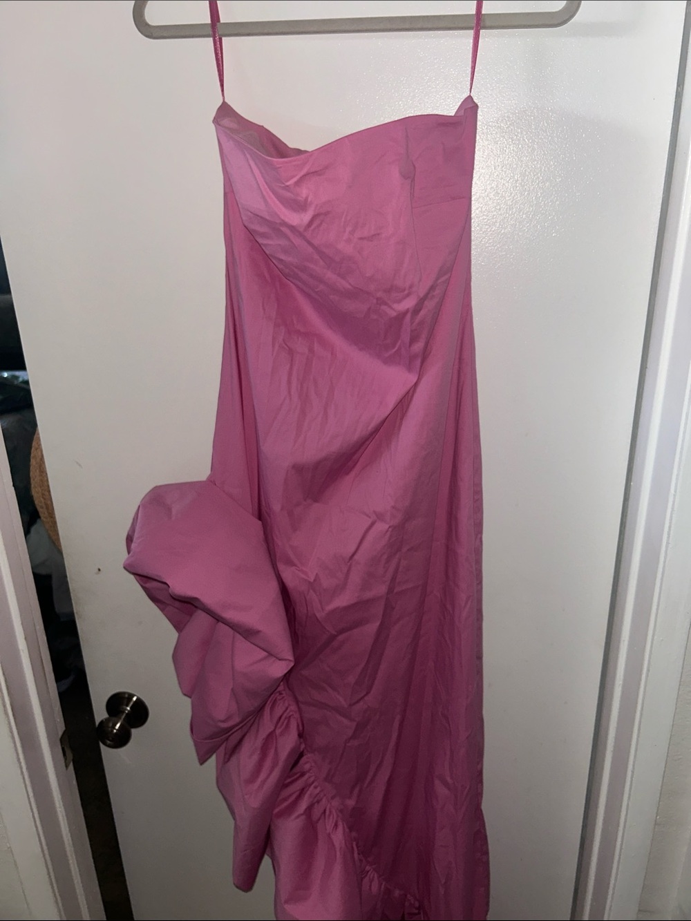 BCBGMaxAzria Strapless Pink Formal Gown